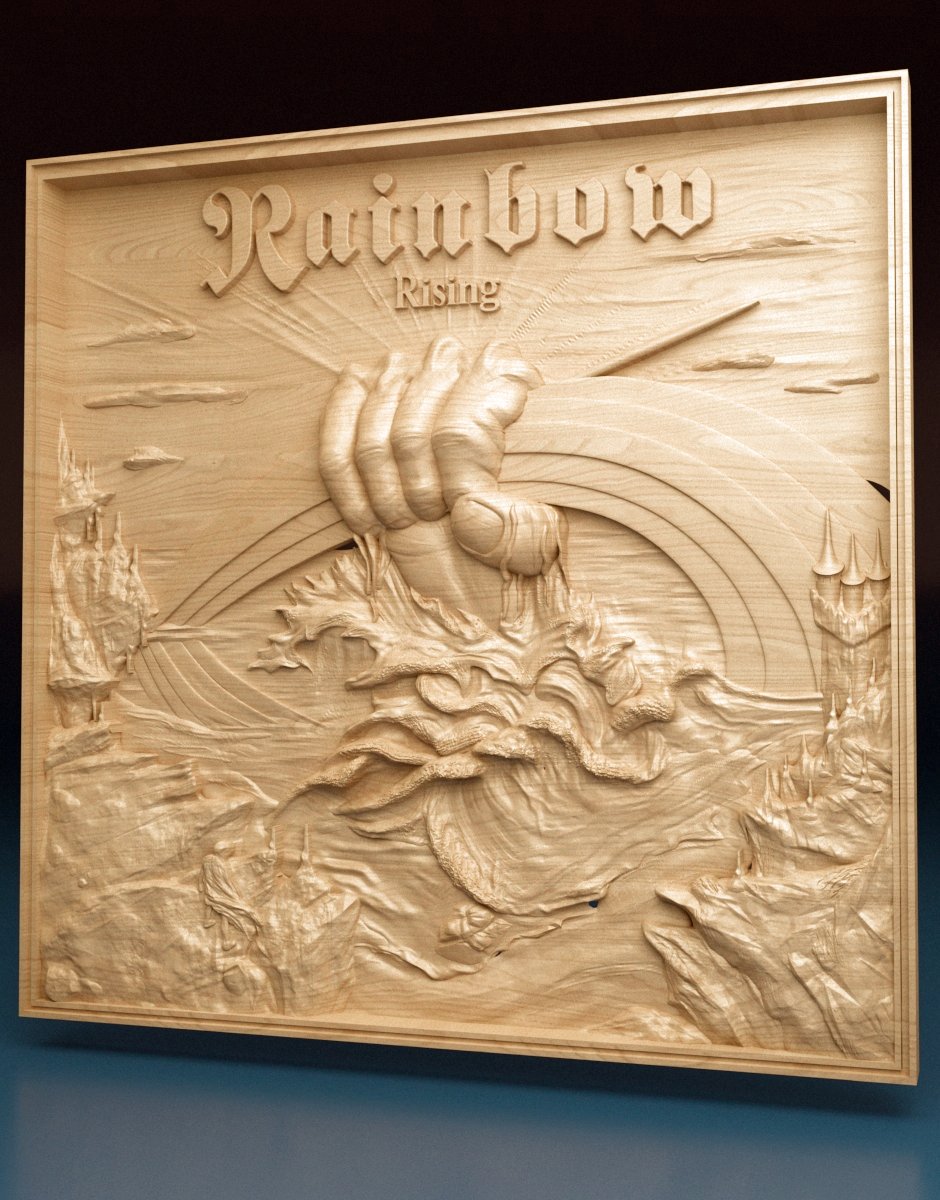 Rising Rainbow Album Cover – Bas Relief for CNC - Dreameks